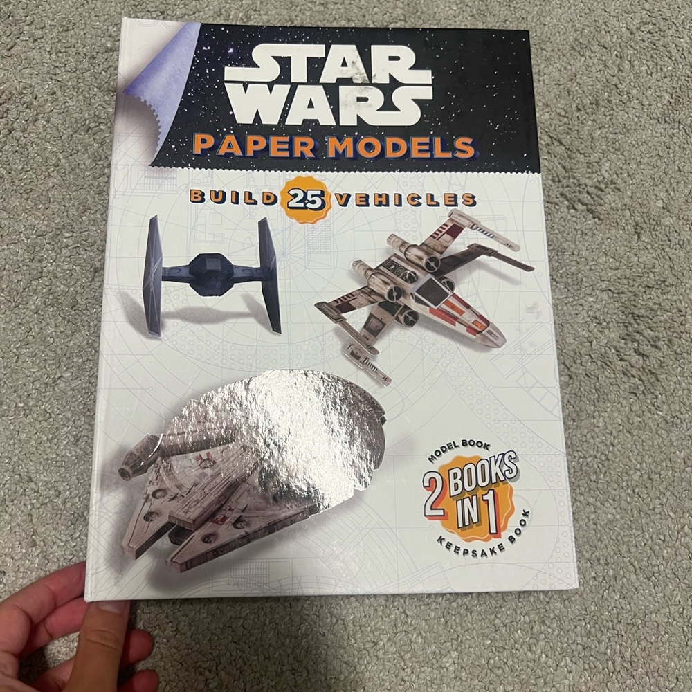 Star Wars Paper Models Book - Black, White, Blue, Red